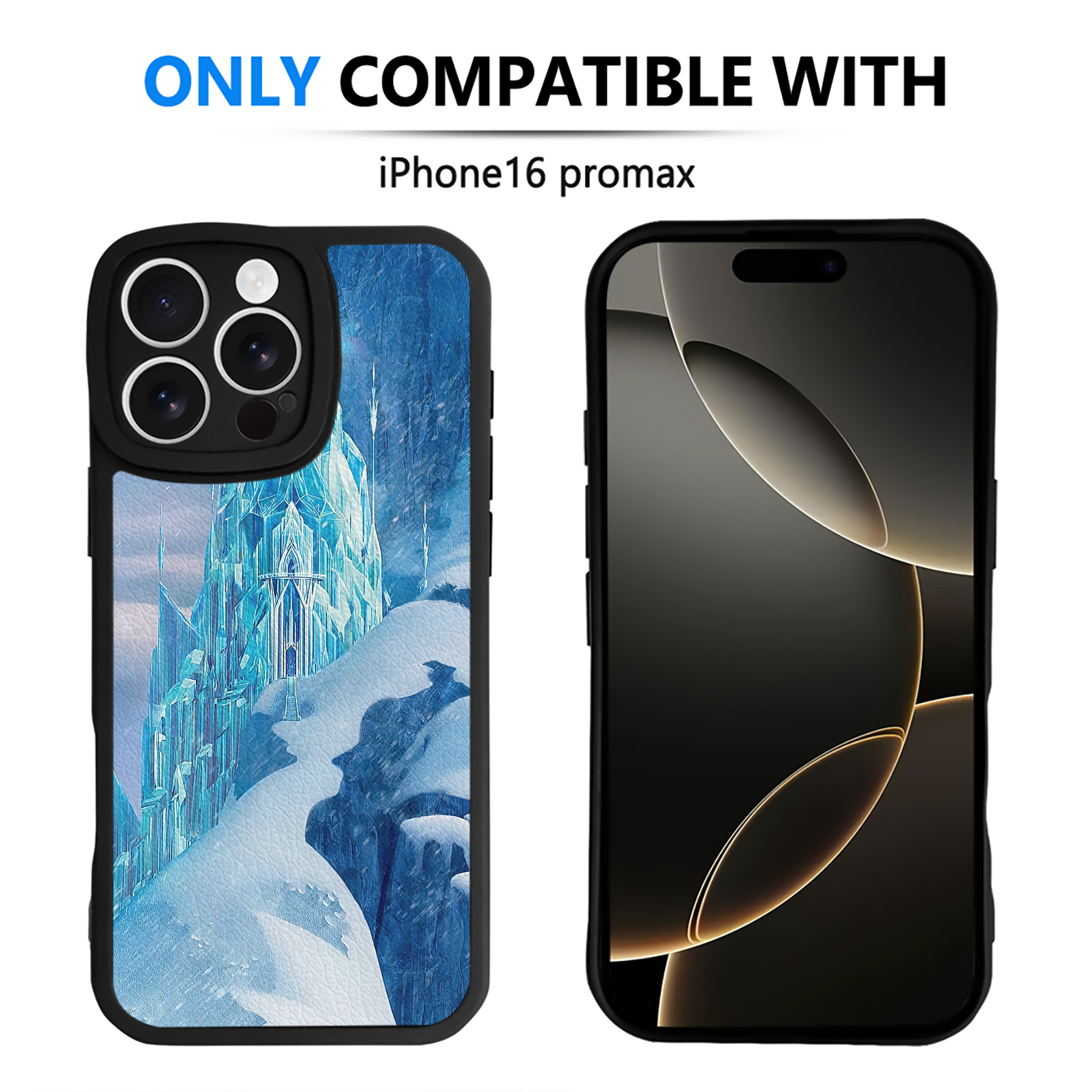 （画像用） アナと雪の女王 アンナ エルサ Frozen Anna Elsa 【iPhone 16シリーズ対応】シリコンスマホケース（レザー調） 材質：シリコン